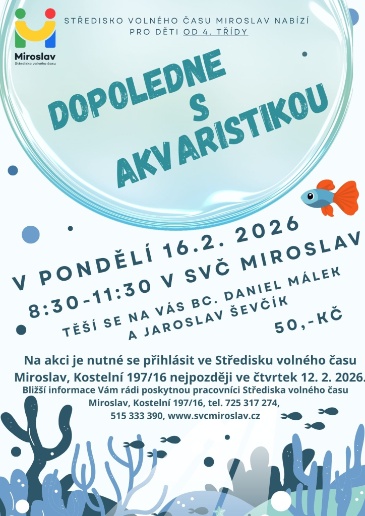 Dopoledne s akvaristikou