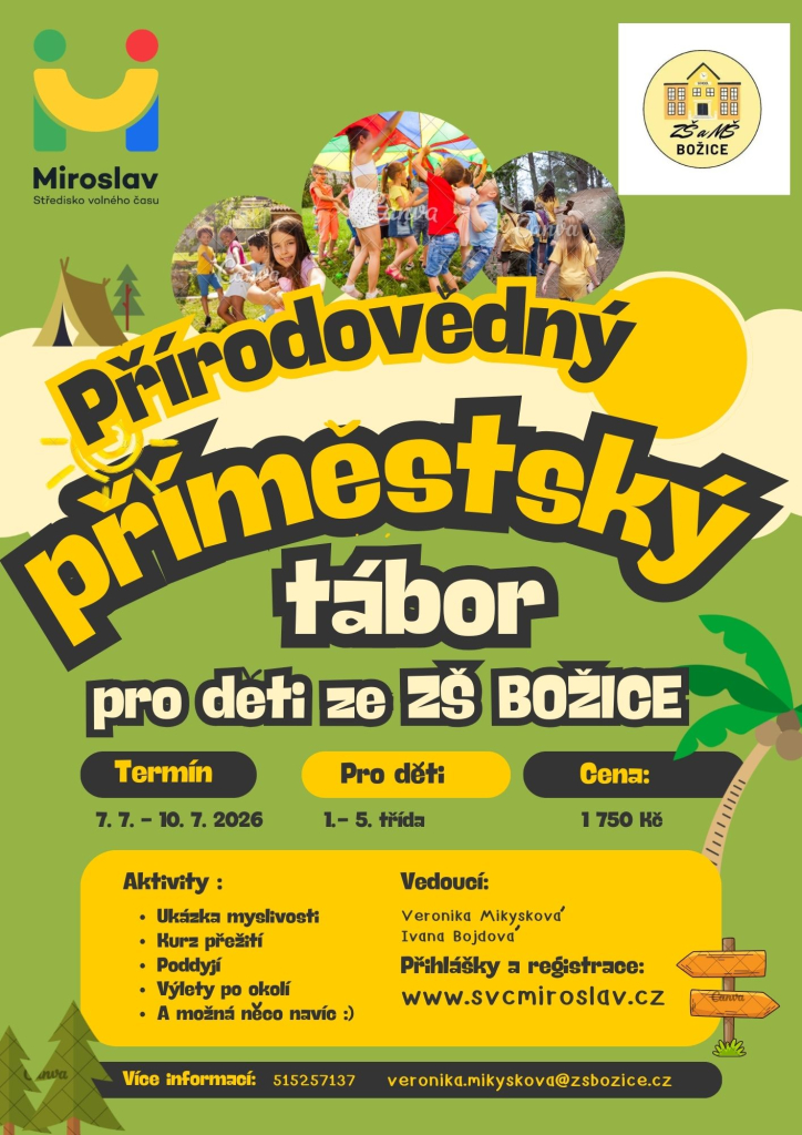 Přírodovědný příměstský tábor Božice