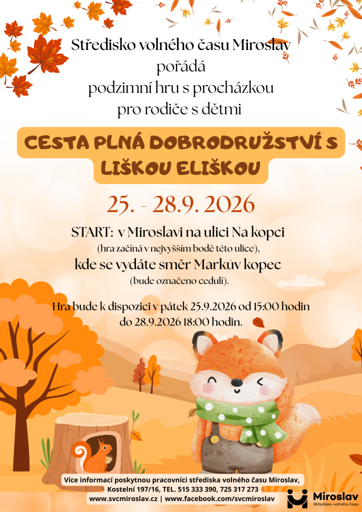 Cesta plná dobrodružství s liškou Eliškou