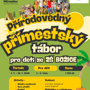 Přírodovědný příměstský tábor Božice